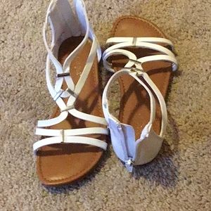White sandals